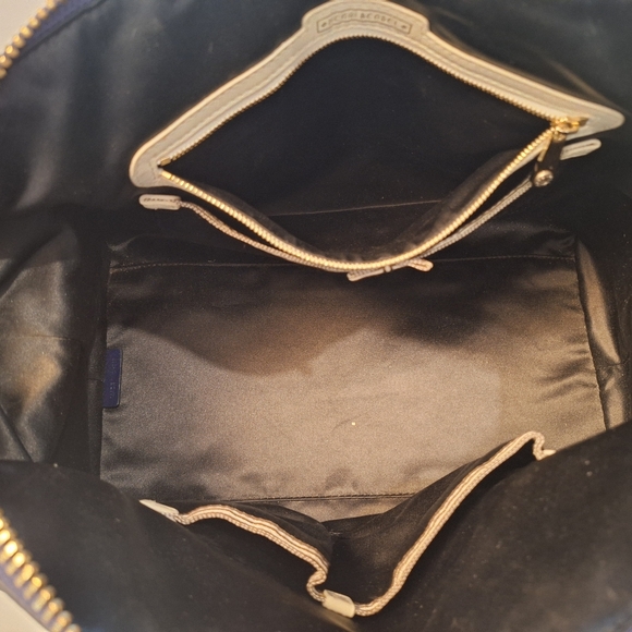 EUC Henri Bendel Eggplant Leather Satchel - Picture 8 of 9